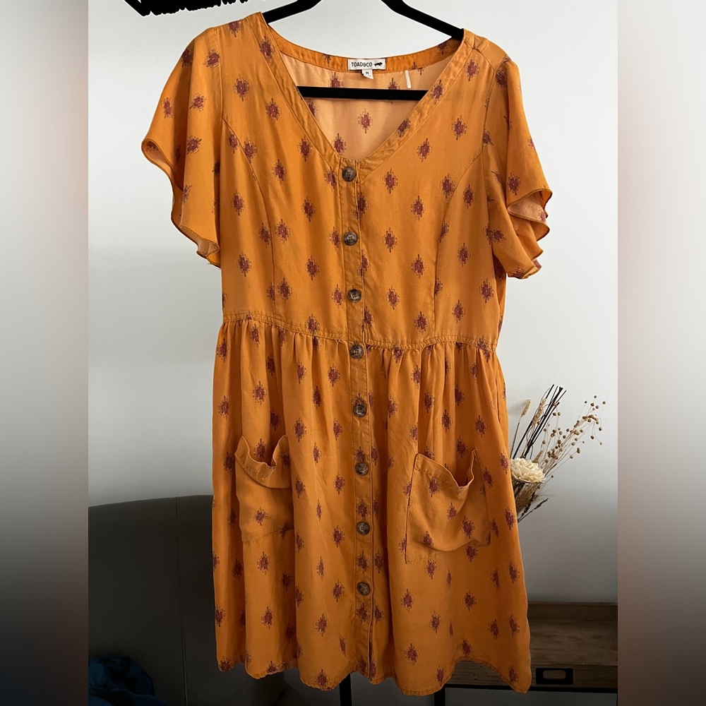 Toad&Co Mini Button Up Dress